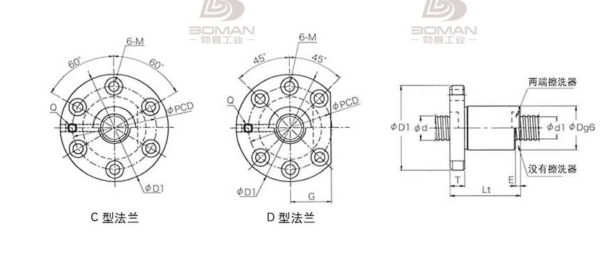 KURODA GD5010JT-CDPR 日本黑田滚珠丝杠型号规格