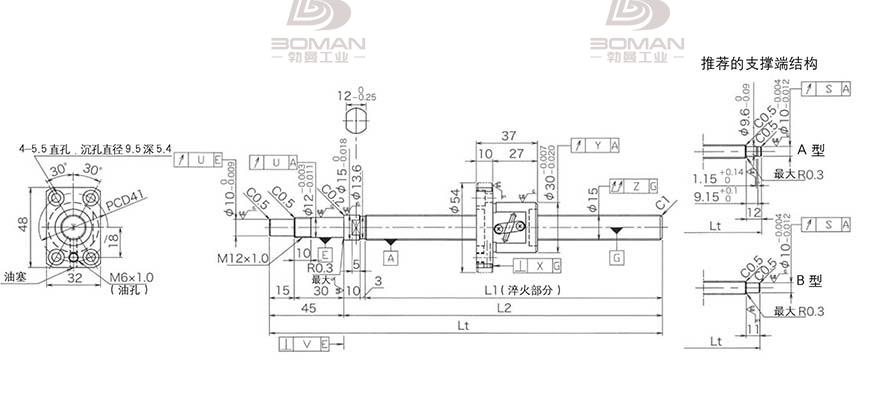 KURODA GP1502DS-BAPR-0600B-C3F 黑田精工滚珠丝杠内页