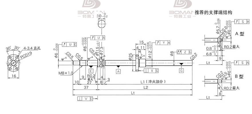 KURODA DP0801JS-HDNR-0260B-C3F 黑田丝杠螺母怎么拆卸视频
